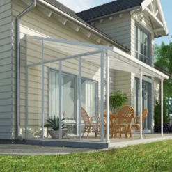 Palram - Canopia 3 Series White Patio Cover Side Wall 10 Palram - Canopia 3 Series White Patio Cover Side Wall -Gardens and Outdoor palram canopia 3 series white patio cover side wall7290108137675 01i bq