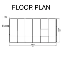 Palram - Canopia 6X12 Barn Plastic Sun Room - Base Not Included -Gardens and Outdoor palram canopia 6x12 barn plastic sun room base not included7290103121525 02t