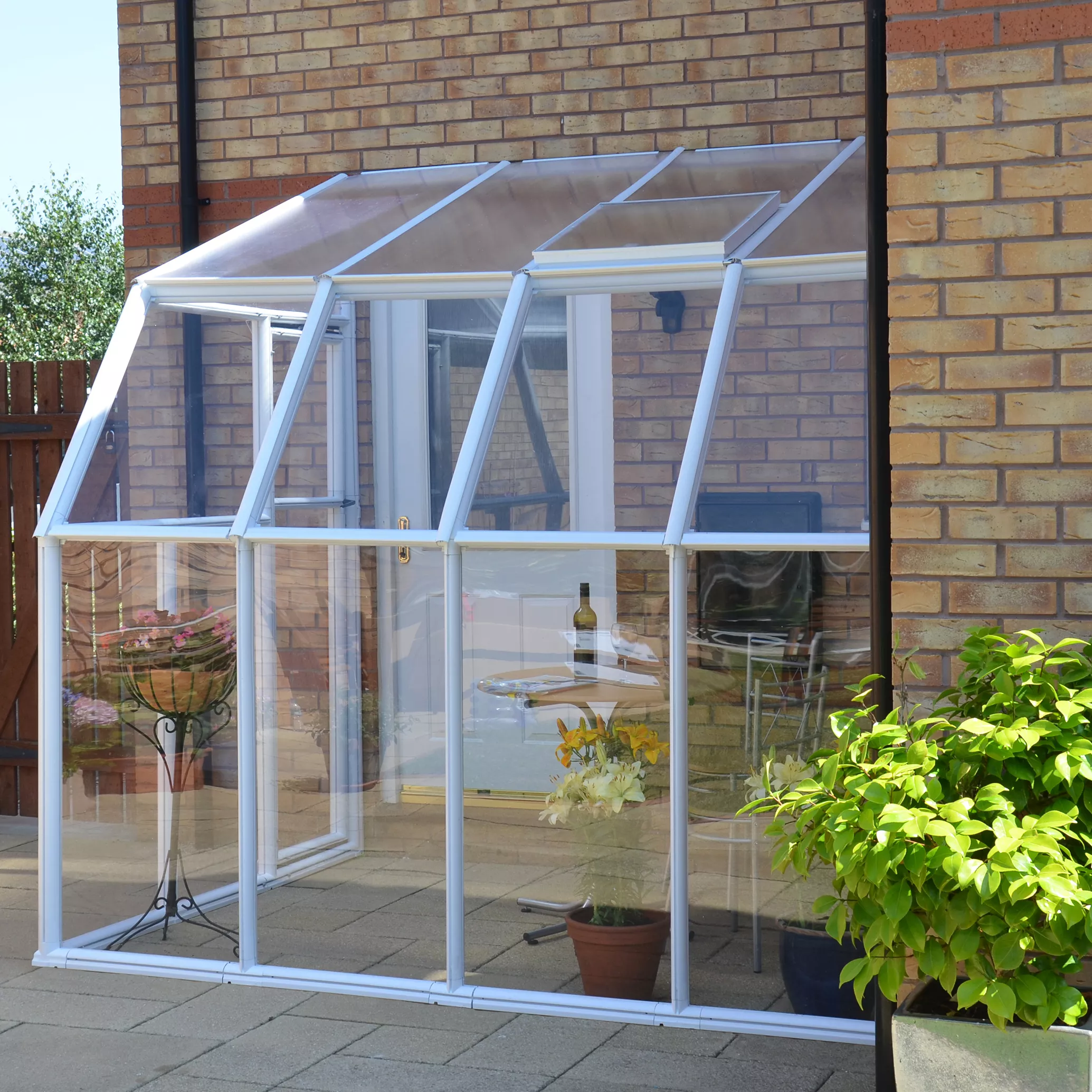 Palram - Canopia 6X8 Barn Plastic Sun Room - Base Not Included 4 Palram - Canopia 6X8 Barn Plastic Sun Room - Base Not Included - Image 2