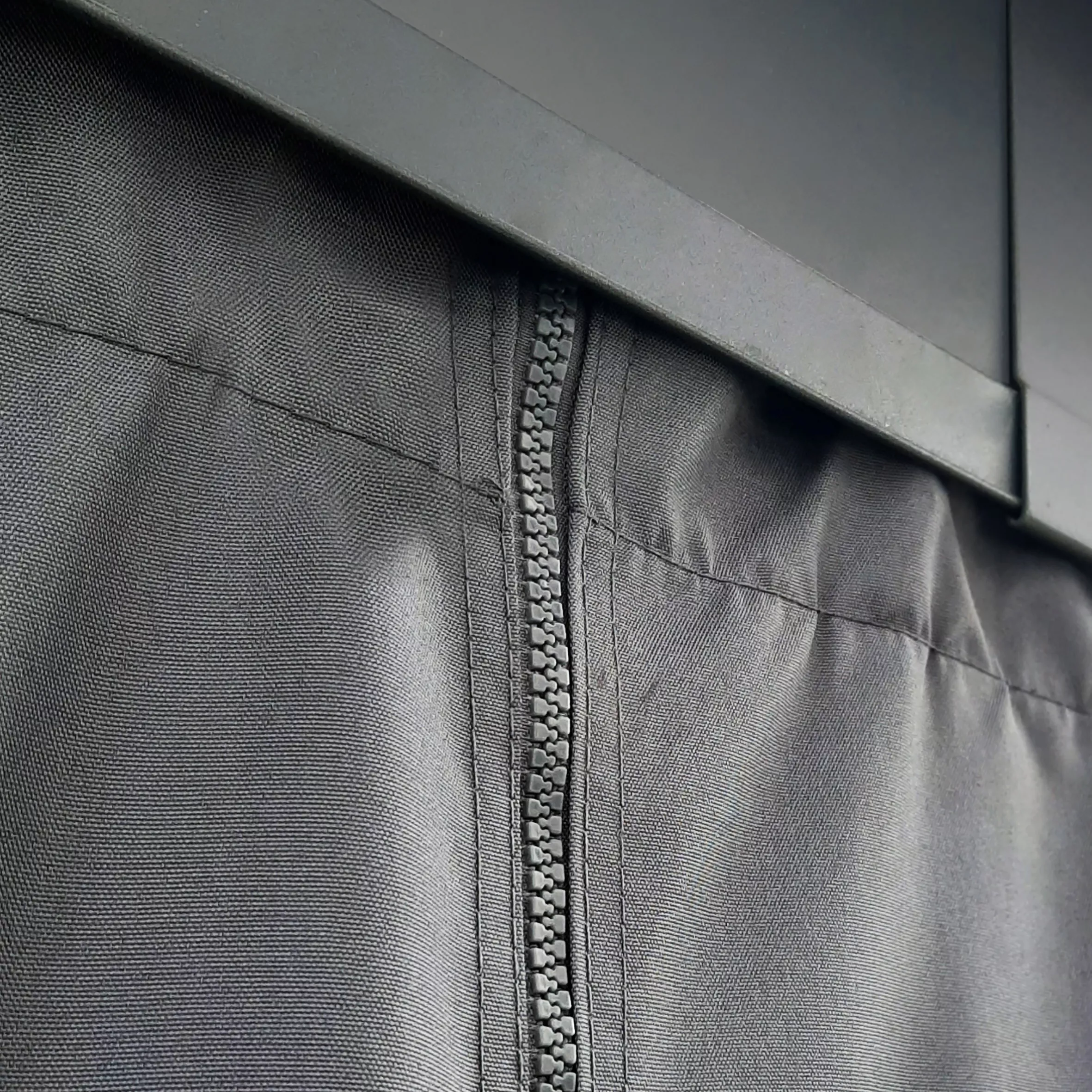 Palram - Canopia Dallas Grey Polyester (PES) Gazebo Curtain, Pack Of 4 (L)2120mm (W)4400mm 9 Palram - Canopia Dallas Grey Polyester (PES) Gazebo Curtain, Pack Of 4 (L)2120mm (W)4400mm - Image 7