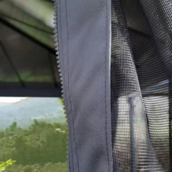 Palram - Canopia Dallas Grey Polyester (PES) Gazebo Netting, Pack Of 4 (L)2120mm (W)4400mm -Gardens and Outdoor palram canopia dallas grey polyester pes gazebo netting pack of 4 l 2120mm w 4400mm7290108602708 03i