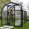 Palram - Canopia Eco Grow Green 6x6 Greenhouse -Gardens and Outdoor palram canopia eco grow green 6x6 greenhouse7290103121228 08i bq