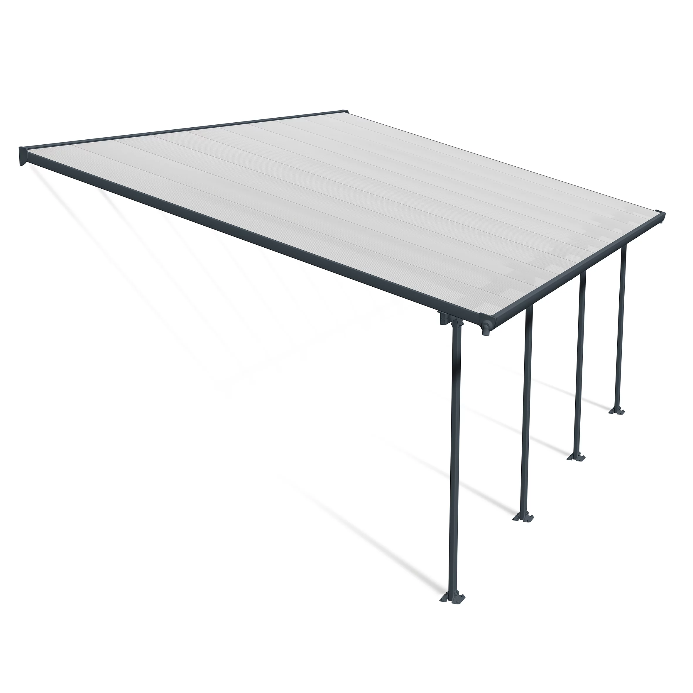 Palram - Canopia Feria Grey Non-retractable Awning, (L)6.06m (H)3.05m (W)3.85m 3 Palram - Canopia Feria Grey Non-retractable Awning, (L)6.06m (H)3.05m (W)3.85m