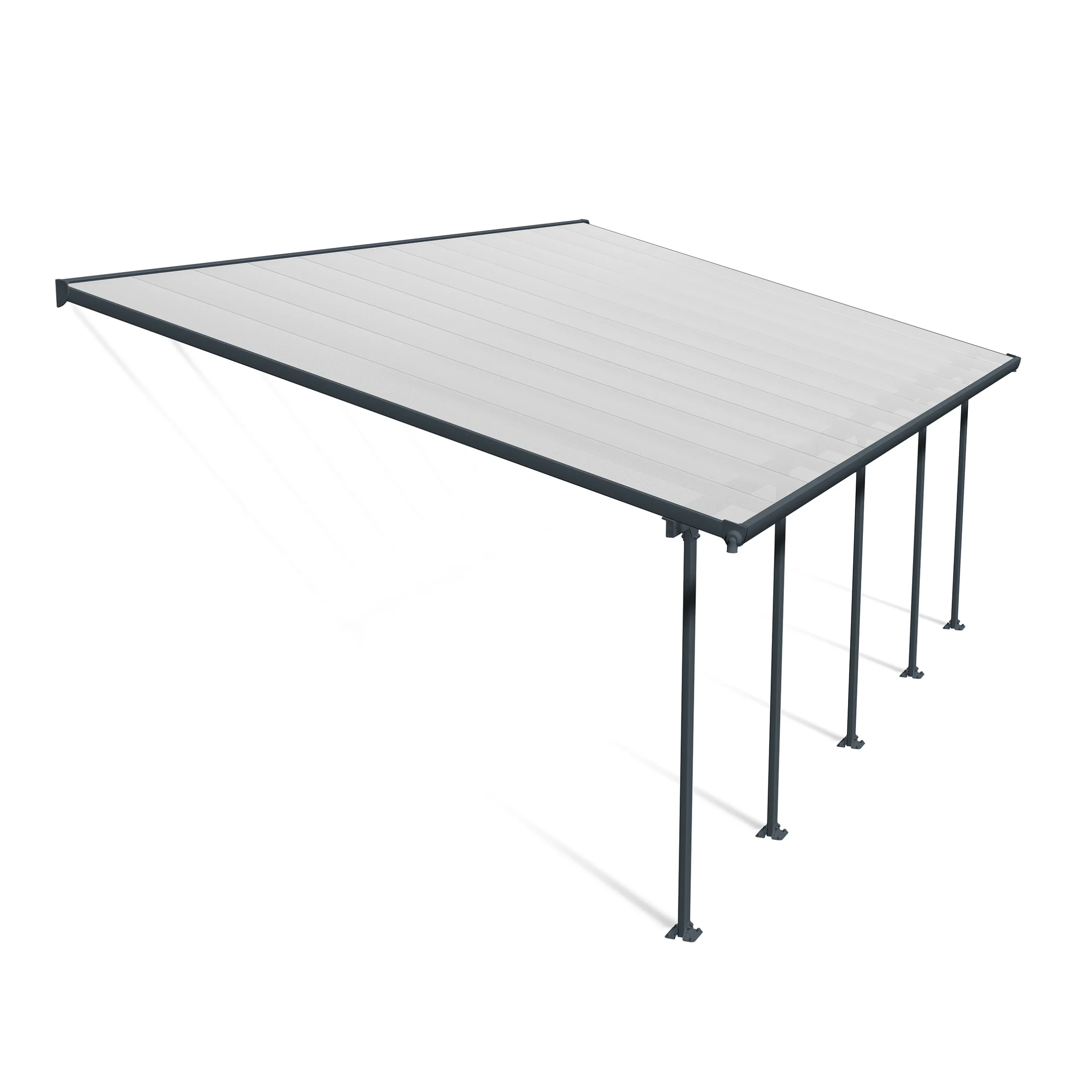 Palram - Canopia Feria Grey Non-retractable Awning, (L)7.87m (H)3.05m (W)3.85m 3 Palram - Canopia Feria Grey Non-retractable Awning, (L)7.87m (H)3.05m (W)3.85m