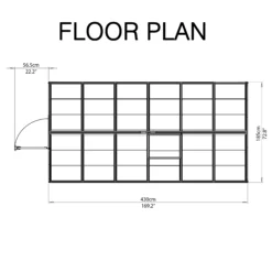 Palram - Canopia Harmony 6x14 Greenhouse -Gardens and Outdoor palram canopia harmony 6x14 greenhouse7290103111205 02t
