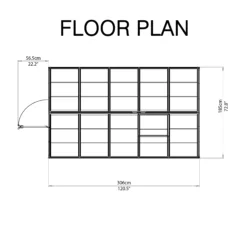 Palram - Canopia Harmony Green 6x10 Greenhouse -Gardens and Outdoor palram canopia harmony green 6x10 greenhouse7290103110871 02t bq