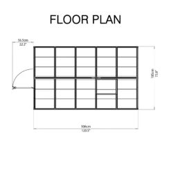 Palram - Canopia Harmony Silver 6x10 Greenhouse -Gardens and Outdoor palram canopia harmony silver 6x10 greenhouse7290103110840 02t bq