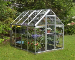 Palram - Canopia Harmony Silver 6x8 Greenhouse -Gardens and Outdoor palram canopia harmony silver 6x8 greenhouse7290103110581 04i