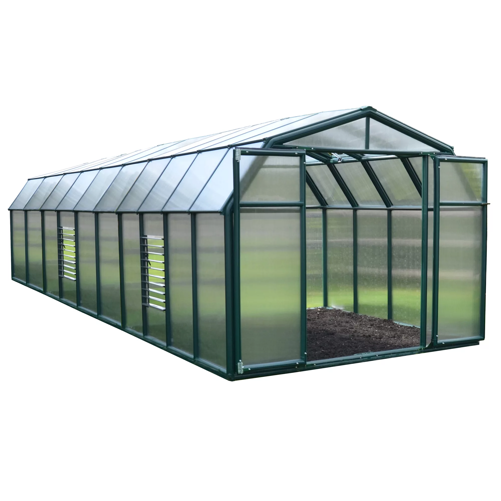 Palram - Canopia Hobby Gardner Green 8x20 Greenhouse 4 Palram - Canopia Hobby Gardner Green 8x20 Greenhouse - Image 2