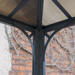 Palram - Canopia Martinique Grey Rectangular Gazebo, (W)4.93m (D)3.59m - Assembly Required -Gardens and Outdoor palram canopia martinique grey rectangular gazebo w 4 93m d 3 59m assembly required7290108136234 08i bq