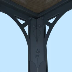 Palram - Canopia Milano Grey Rectangular Gazebo, (W)4.26m (D)3.09m - Assembly Required -Gardens and Outdoor palram canopia milano grey rectangular gazebo w 4 26m d 3 09m assembly required7290108136241 06i bq