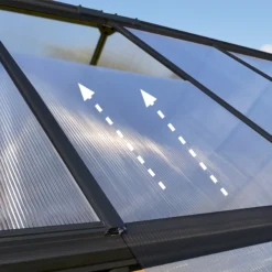 Palram - Canopia Mythos Grey 6X6 Greenhouse -Gardens and Outdoor palram canopia mythos grey 6x6 greenhouse7290108601039 37c BQ