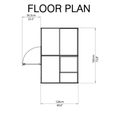 Palram - Canopia Mythos Silver 6x4 Greenhouse -Gardens and Outdoor palram canopia mythos silver 6x4 greenhouse7290103110901 02t bq