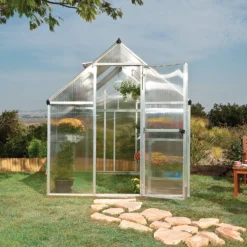 Palram - Canopia Mythos Silver 6x4 Greenhouse -Gardens and Outdoor palram canopia mythos silver 6x4 greenhouse7290103110901 06i bq