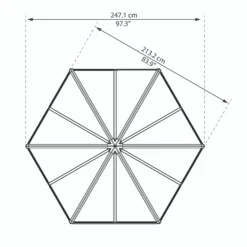 Palram - Canopia Oasis™ Grey 8x6 Greenhouse 21 Palram - Canopia Oasis™ Grey 8x6 Greenhouse -Gardens and Outdoor palram canopia oasis grey 8x6 greenhouse7290108133837 02t bq