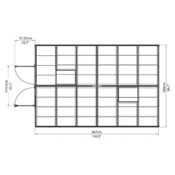 Palram - Canopia Octave Silver Greenhouse 20 Palram - Canopia Octave Silver Greenhouse -Gardens and Outdoor palram canopia octave silver greenhouse7290103111472 19bq