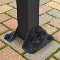 Palram - Canopia Olympia Grey Non-retractable Awning, (L)5.46m (H)3.05m (W)2.95m -Gardens and Outdoor palram canopia olympia grey non retractable awning l 5 46m h 3 05m w 2 95m7290108134001 04i bq