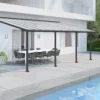 Palram - Canopia Olympia Grey Non-retractable Awning, (L)7.39m (H)3.05m (W)2.95m -Gardens and Outdoor palram canopia olympia grey non retractable awning l 7 39m h 3 05m w 2 95m7290108134339 01i bq