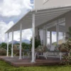 Palram - Canopia Olympia White Non-retractable Awning, (L)7.39m (H)3.05m (W)2.95m -Gardens and Outdoor palram canopia olympia white non retractable awning l 7 39m h 3 05m w 2 95m7290108134322 01i bq