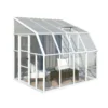 Palram - Canopia Rion 8x8 Pent Plastic Sun Room -Gardens and Outdoor palram canopia rion 8x8 pent plastic sun room7290108130133 03c bq