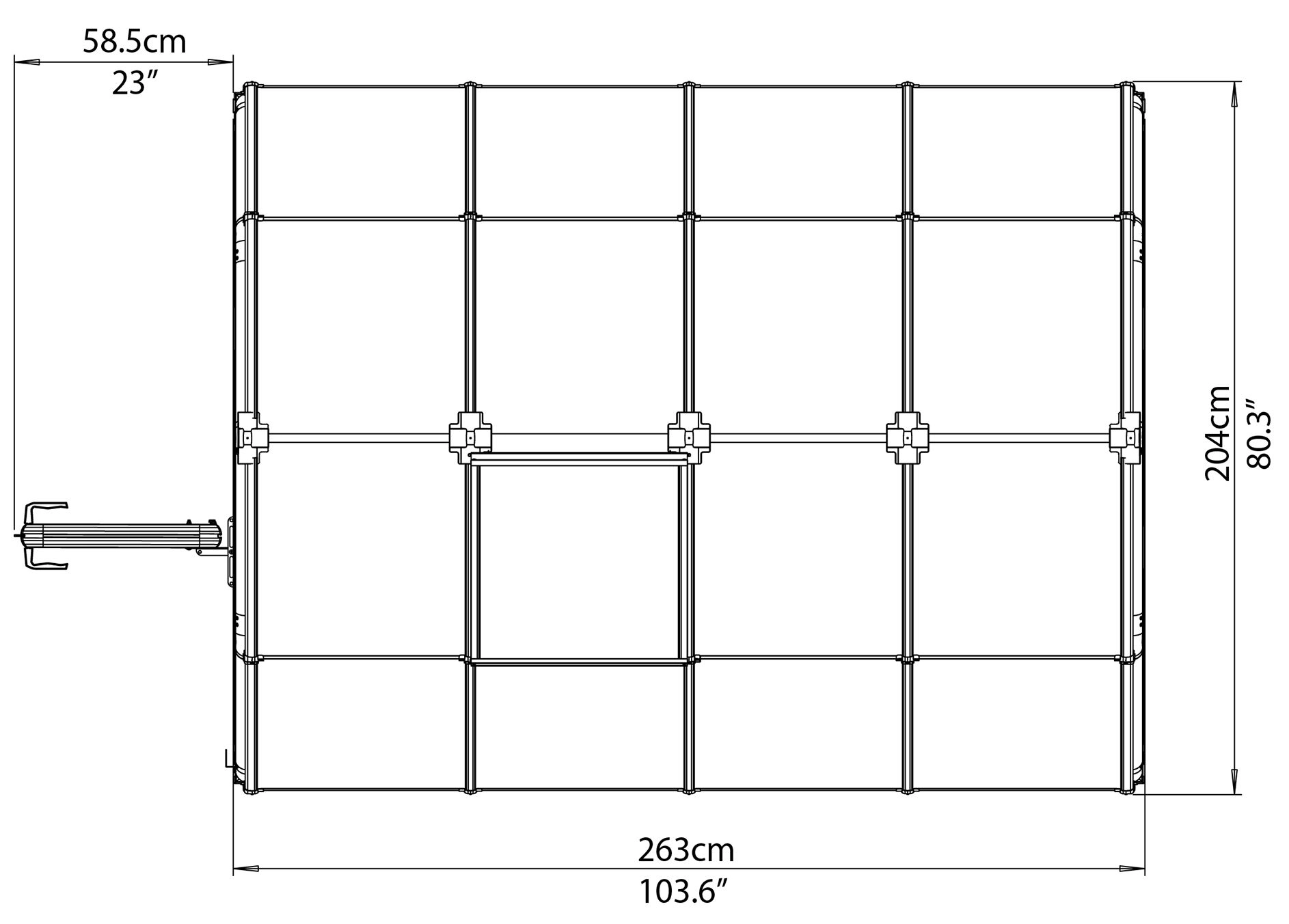Palram - Canopia Rion Ecogrow Green 6x8 Greenhouse 11 Palram - Canopia Rion Ecogrow Green 6x8 Greenhouse - Image 9