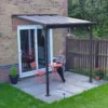 Palram - Canopia Sierra Grey Non-retractable Awning, (L)2.25m (H)3m (W)2.28m -Gardens and Outdoor palram canopia sierra grey non retractable awning l 2 25m h 3m w 2 28m7290108131307 01i bq