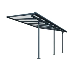 Palram - Canopia Sierra Grey Non-retractable Awning, (L)4.34m (H)3.05m (W)2.99m 17 Palram - Canopia Sierra Grey Non-retractable Awning, (L)4.34m (H)3.05m (W)2.99m -Gardens and Outdoor palram canopia sierra grey non retractable awning l 4 34m h 3 05m w 2 99m7290108130270 02c bq