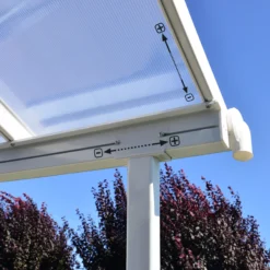 Palram - Canopia Sierra White Non-retractable Awning, (L)2.25m (H)3m (W)2.25m 25 Palram - Canopia Sierra White Non-retractable Awning, (L)2.25m (H)3m (W)2.25m -Gardens and Outdoor palram canopia sierra white non retractable awning l 2 25m h 3m w 2 25m7290108131314 08i bq