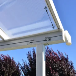 Palram - Canopia Sierra White Non-retractable Awning, (L)5.55m (H)3.05m (W)2.99m 16 Palram - Canopia Sierra White Non-retractable Awning, (L)5.55m (H)3.05m (W)2.99m -Gardens and Outdoor palram canopia sierra white non retractable awning l 5 55m h 3 05m w 2 99m7290108130324 05i bq