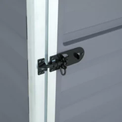 Palram - Canopia Skylight 4x6 Pent Dark Grey Plastic Shed With Floor -Gardens and Outdoor palram canopia skylight 4x6 pent dark grey plastic shed with floor7290108132717 04i BQ