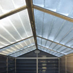 Palram - Canopia Skylight 6x10 Apex Dark Grey Plastic Shed With Floor -Gardens and Outdoor palram canopia skylight 6x10 apex dark grey plastic shed with floor7290103124076 37c BQ