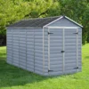 Palram - Canopia Skylight 6x12 Apex Dark Grey Plastic Shed With Floor -Gardens and Outdoor palram canopia skylight 6x12 apex dark grey plastic shed with floor7290103123697 01i BQ