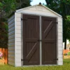 Palram - Canopia Skylight 6x3 Apex Tan Plastic Shed With Floor -Gardens and Outdoor palram canopia skylight 6x3 apex tan plastic shed with floor7290108131123 01i BQ
