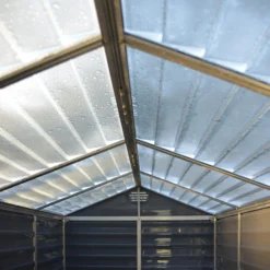 Palram - Canopia Skylight 6x5 Apex Dark Grey Plastic Shed With Floor -Gardens and Outdoor palram canopia skylight 6x5 apex dark grey plastic shed with floor7290103123482 37c BQ