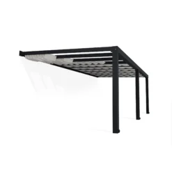 Palram - Canopia Stockholm Grey Non-retractable Awning, (L)7.32m (H)3.24m (W)3.41m -Gardens and Outdoor palram canopia stockholm grey non retractable awning l 7 32m h 3 24m w 3 41m7290108602548 02c bq