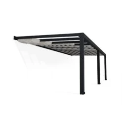 Palram - Canopia Stockholm Grey Non-retractable Awning, (L)8.05m (H)3.24m (W)3.41m -Gardens and Outdoor palram canopia stockholm grey non retractable awning l 8 05m h 3 24m w 3 41m7290108602555 02c bq