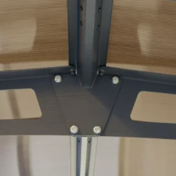 Palram - Canopia Tucson Grey Rectangular Gazebo, (W)5.02m (D)3.59m - Assembly Required -Gardens and Outdoor palram canopia tucson grey rectangular gazebo w 5 02m d 3 59m assembly required7290108601626 02i bq