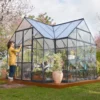 Palram - Canopia Victory Dark Grey 12x10 Greenhouse -Gardens and Outdoor palram canopia victory dark grey 12x10 greenhouse7290103121914 02i bq