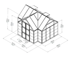 Palram - Canopia Victory Dark Grey 12x10 Greenhouse -Gardens and Outdoor palram canopia victory dark grey 12x10 greenhouse7290103121914 03t