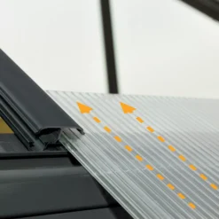 Palram - Canopia Victory Dark Grey 12x10 Greenhouse -Gardens and Outdoor palram canopia victory dark grey 12x10 greenhouse7290103121914 36c