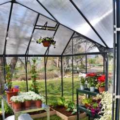 Palram - Canopia Victory Dark Grey 12x10 Greenhouse -Gardens and Outdoor palram canopia victory dark grey 12x10 greenhouse7290103121914 39c