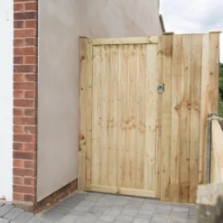 Pine Traditional Gate, (H)1.8m (W)0.92m -Gardens and Outdoor pine traditional gate h 1 8m w 0 92m5013053157473 01i bq