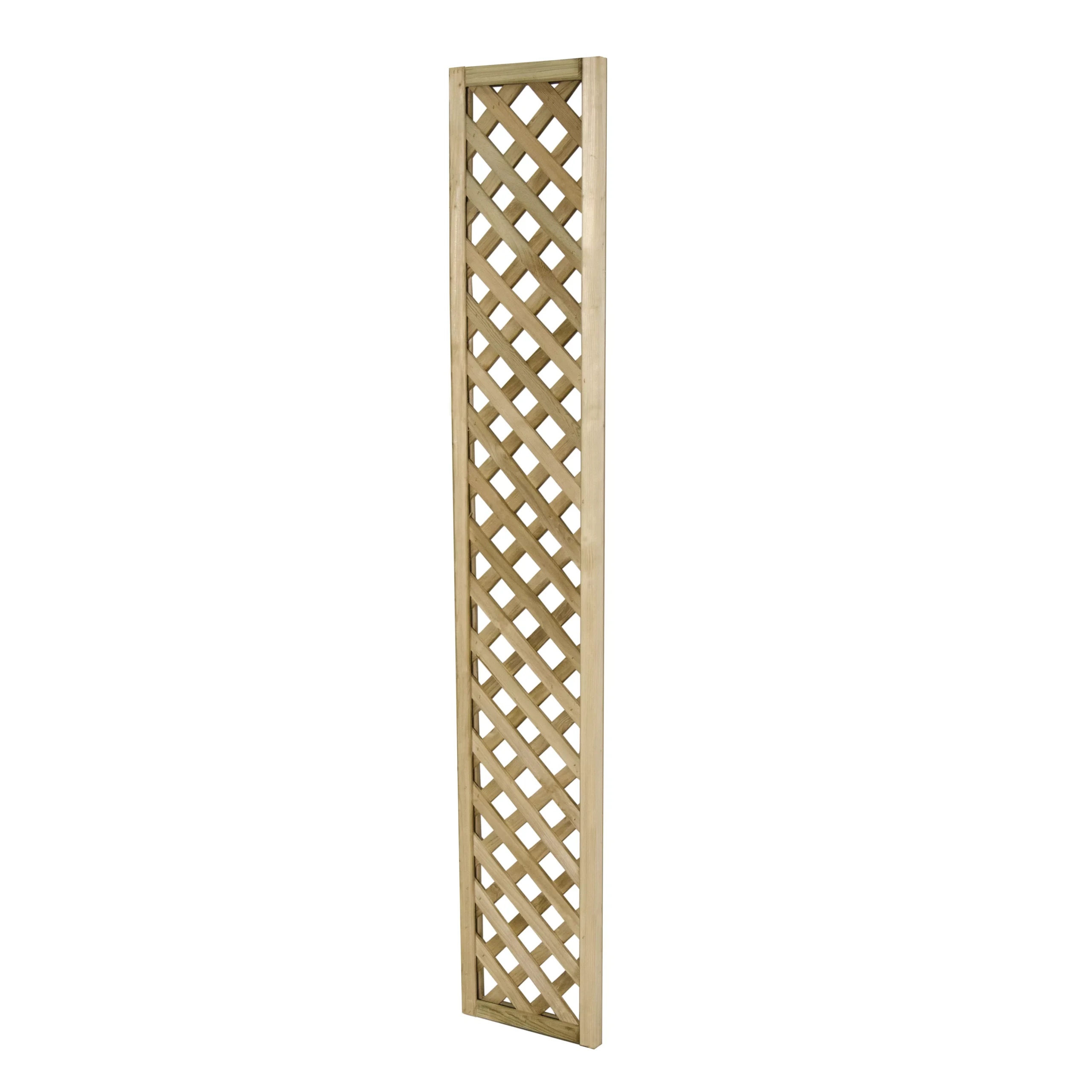 Pine Trellis Panel, Pack Of 4 (W)30cm X (H)180cm 4 Pine Trellis Panel, Pack Of 4 (W)30cm X (H)180cm - Image 2