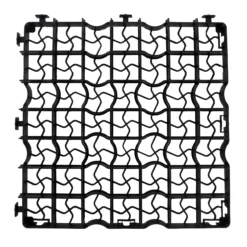 Plastic Interlocking Shed Base (W) 49cm X (L) 49cm , Pack Of 4 -Gardens and Outdoor plastic interlocking shed base w 49cm x l 49cm pack of 45060192725094 03c bq
