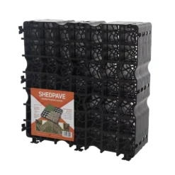 Plastic Interlocking Shed Base (W) 49cm X (L) 49cm , Pack Of 4 -Gardens and Outdoor plastic interlocking shed base w 49cm x l 49cm pack of 45060192725094 05c bq