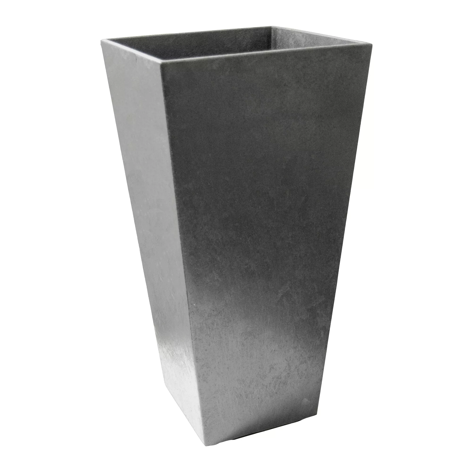 Primeur Sonata Pewter Plain Square Plant Pot (Dia)35cm 3 Primeur Sonata Pewter Plain Square Plant Pot (Dia)35cm