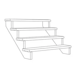 Richard Burbidge Redwood Deck Step (W)1066mm (T)40mm, Set Of 6 7 Richard Burbidge Redwood Deck Step (W)1066mm (T)40mm, Set Of 6 -Gardens and Outdoor richard burbidge redwood deck step w 1066mm t 40mm set of 65000473080368 01t BQ