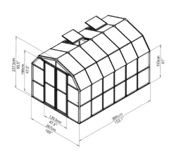 Rion Grand Gardner Green 8x12 Greenhouse 18 Rion Grand Gardner Green 8x12 Greenhouse -Gardens and Outdoor rion grand gardner green 8x12 greenhouse7290103121587 01t