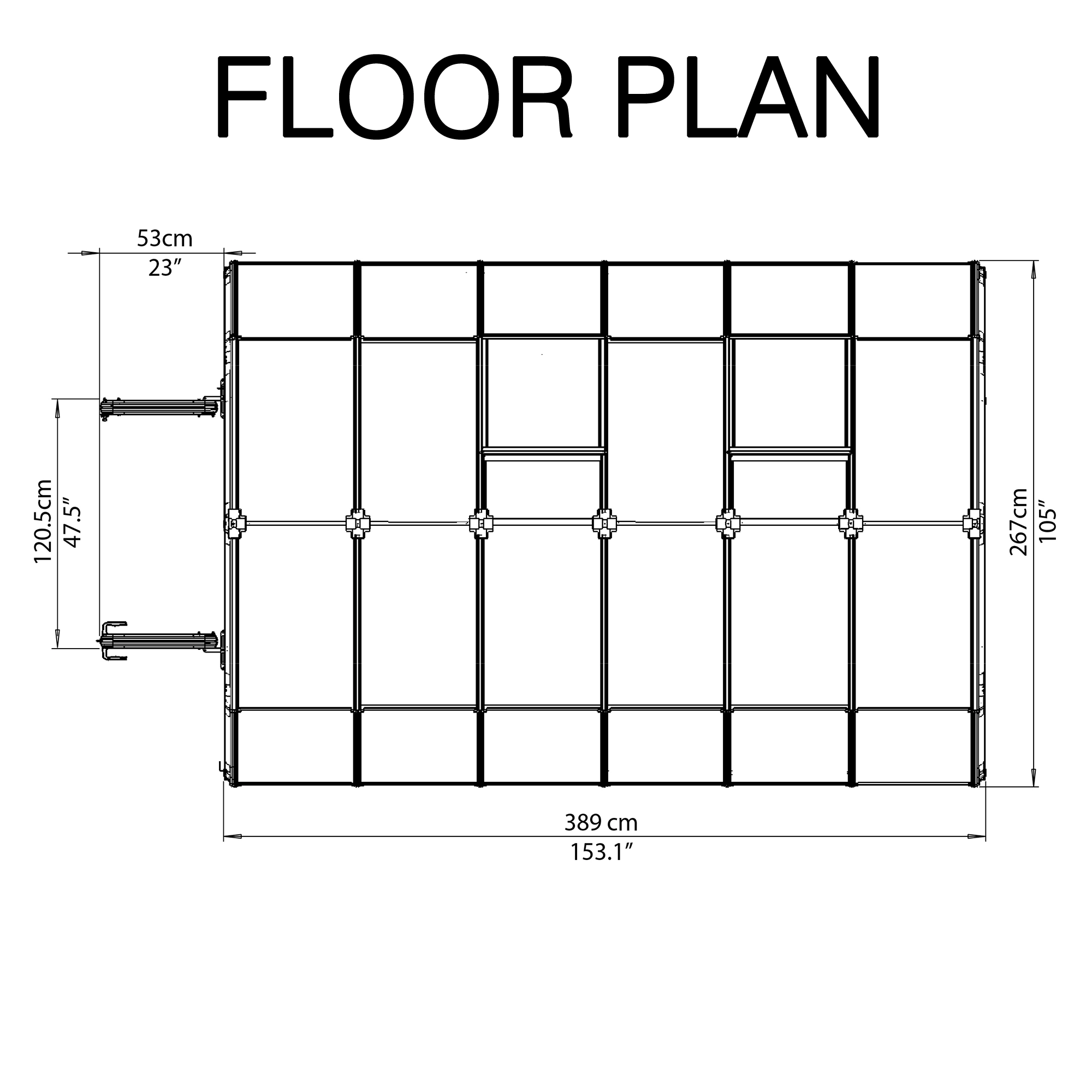 Rion Grand Gardner Green 8x12 Greenhouse 11 Rion Grand Gardner Green 8x12 Greenhouse - Image 9