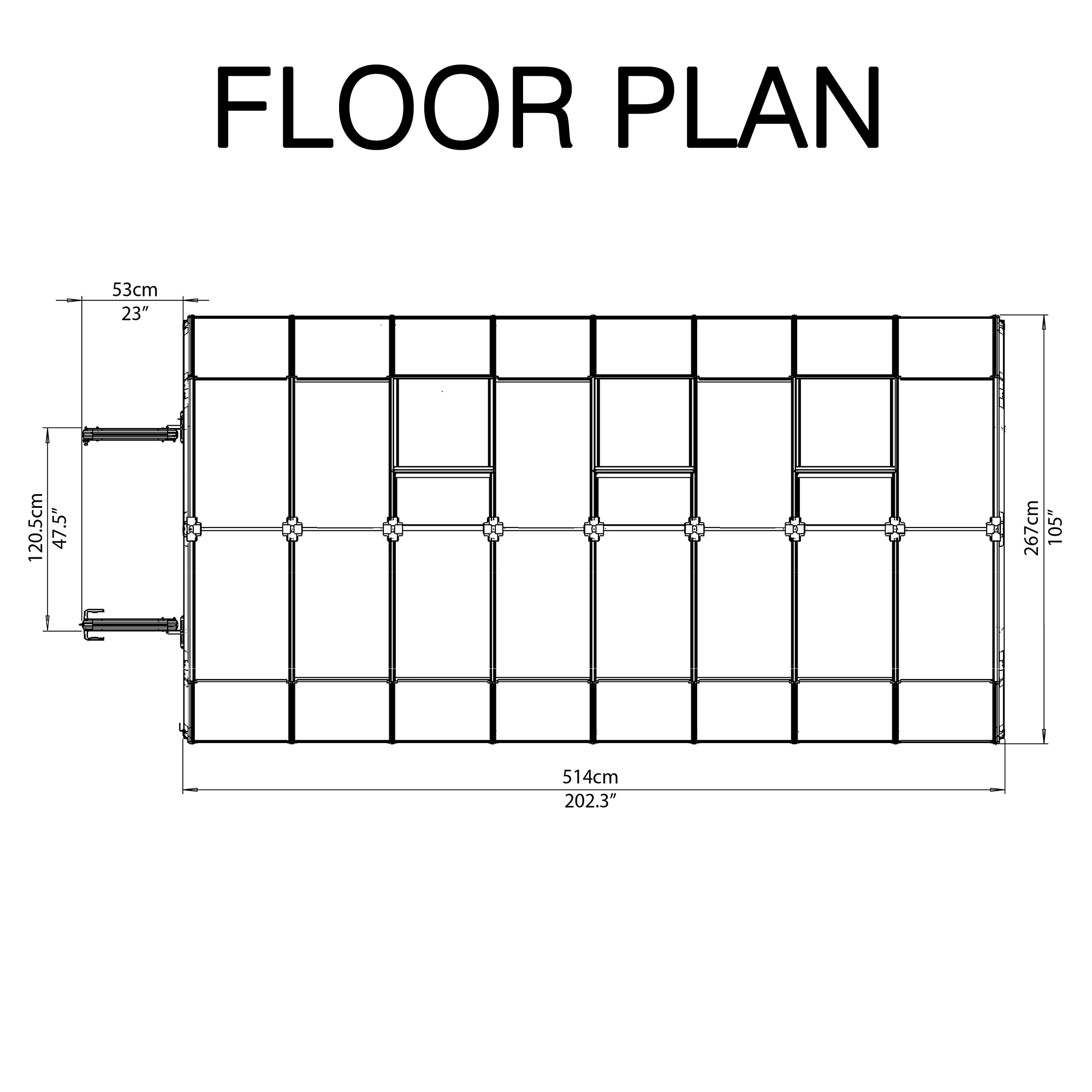 Rion Grand Gardner Green 8x16 Greenhouse 10 Rion Grand Gardner Green 8x16 Greenhouse - Image 8